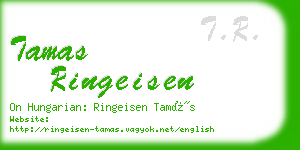 tamas ringeisen business card